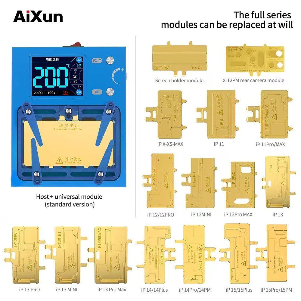 Aixun Ax-iheater Pro X den 16 Pro Max Anakart Isıtıcı Full Set