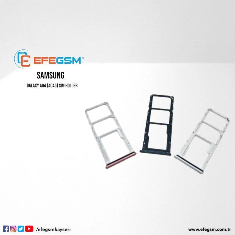 Samsung A04 A045 Sim Kart Tepsisi Mavi
