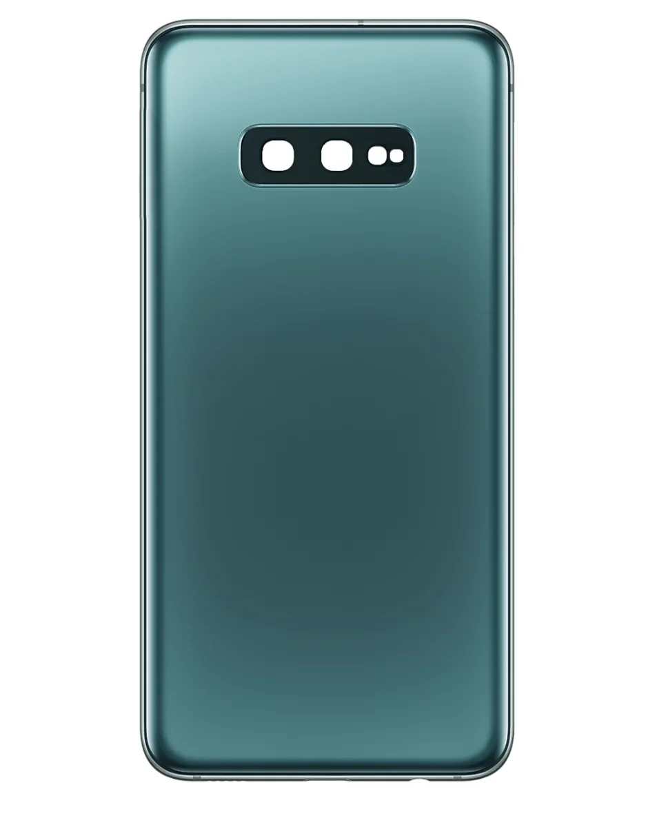 Galaxy S10 Uyumlu E LOGOLU PRISM YEŞİL Kamera Lensli ve Yapışkanlı Arka Kapak