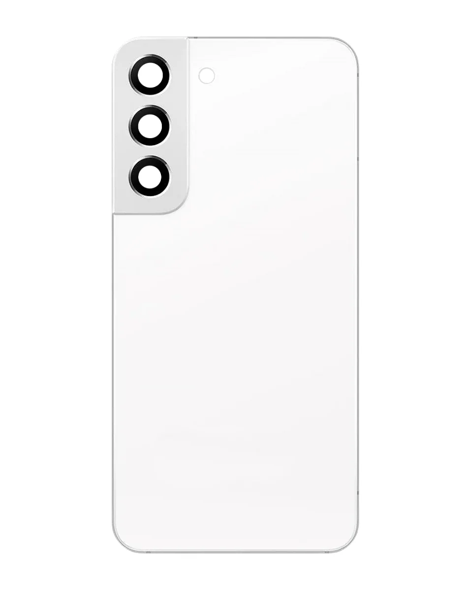 Galaxy S22 Uyumlu LOGOLU PHANTOM BEYAZ Kamera Lensli ve Yapışkanlı Arka Kapak
