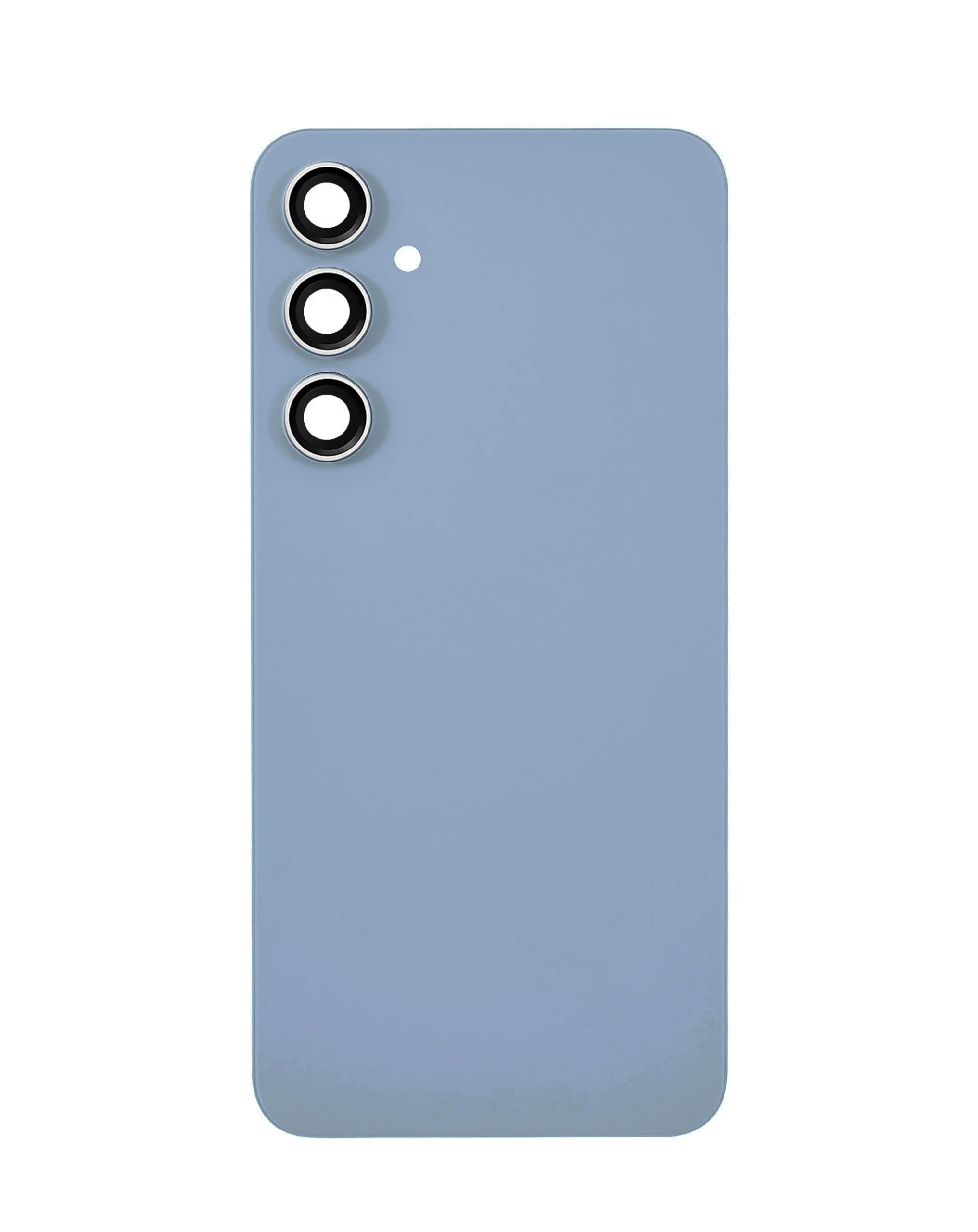 Galaxy S23 FE Uyumlu LOGOLU INDIGO Kamera Lensli ve Yapışkanlı Arka Kapak