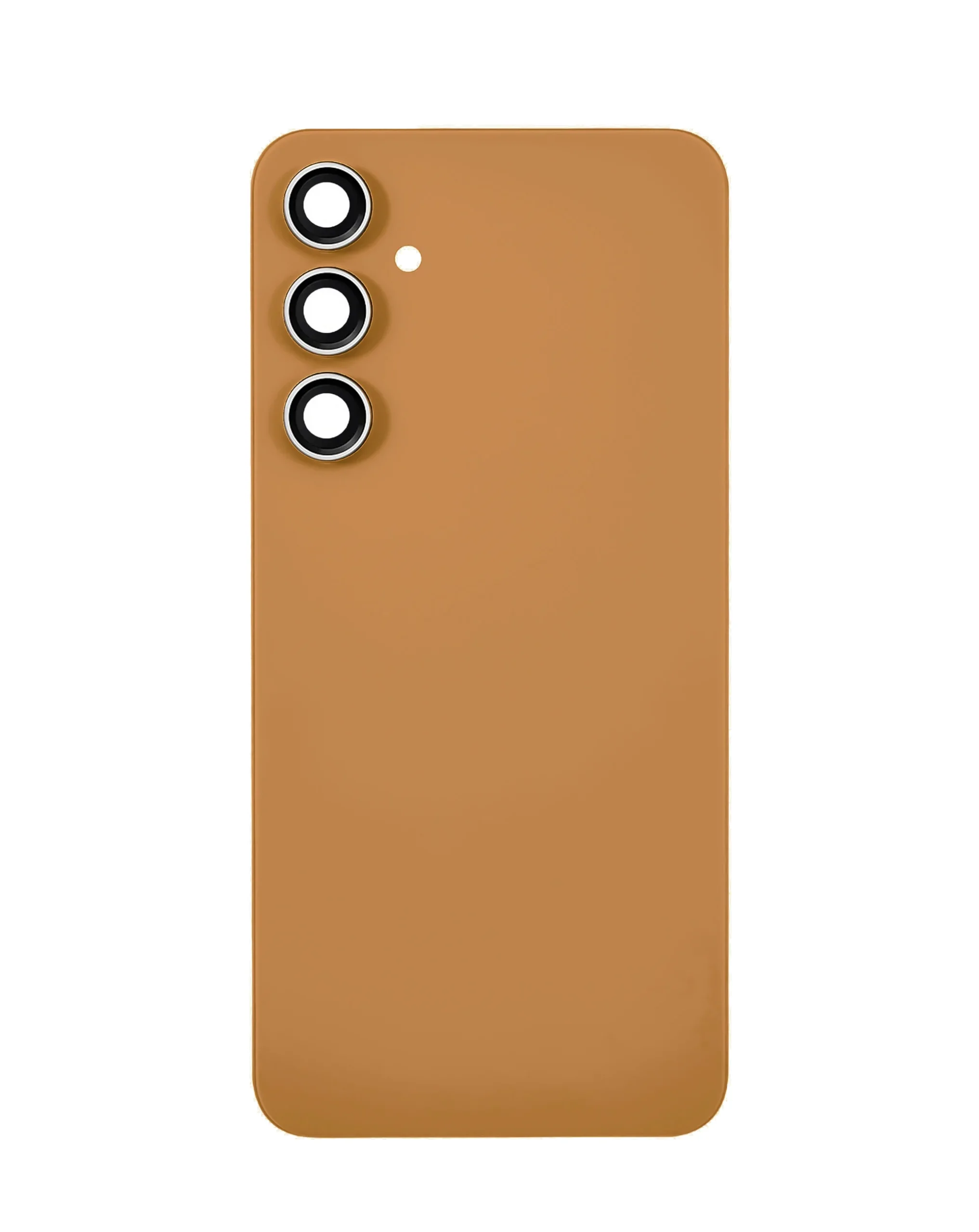 Galaxy S23 FE Uyumlu LOGOLU TANGERINE Kamera Lensli ve Yapışkanlı Arka Kapak
