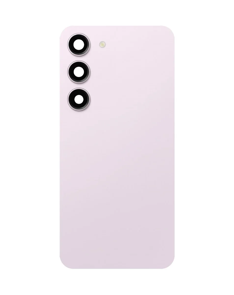 Galaxy S23 Uyumlu LOGOLU LAVENDER Kamera Lensli ve Yapışkanlı Arka Kapak