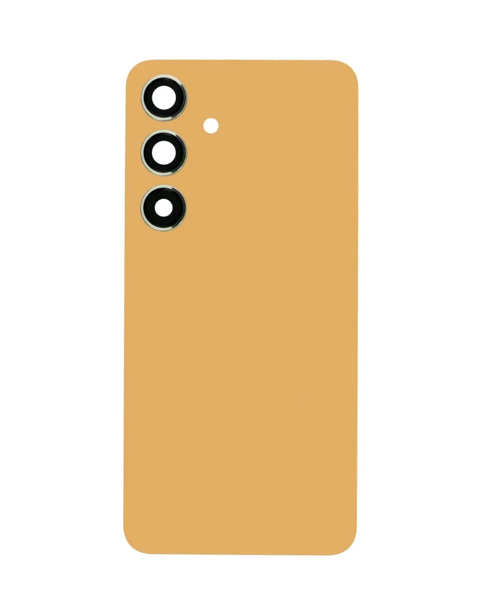Galaxy S24 Uyumlu LOGOLU SANDSTONE TURUNCU Kamera Lensli ve Yapışkanlı Arka Kapak
