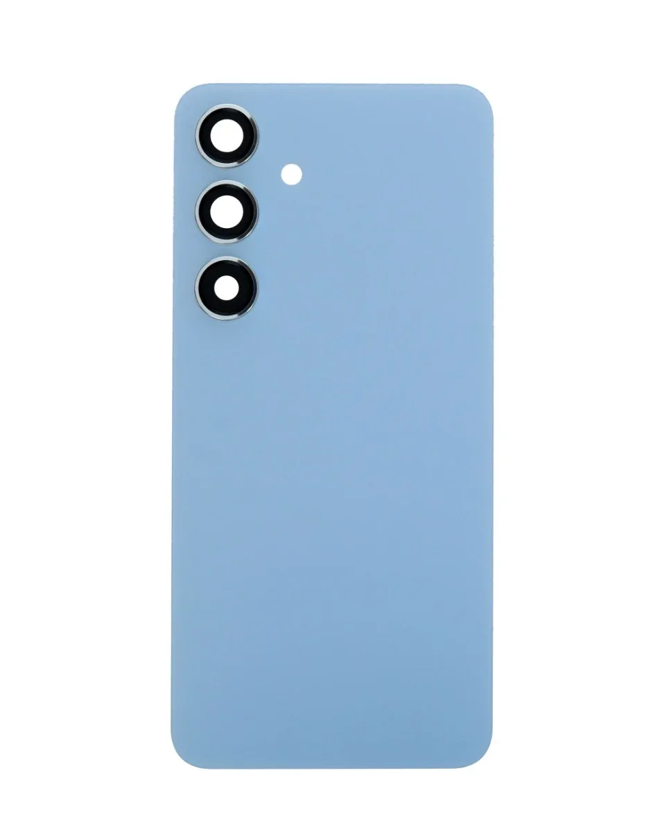 Galaxy S24 Uyumlu LOGOLU SAPPHIRE MAVİ Kamera Lensli ve Yapışkanlı Arka Kapak