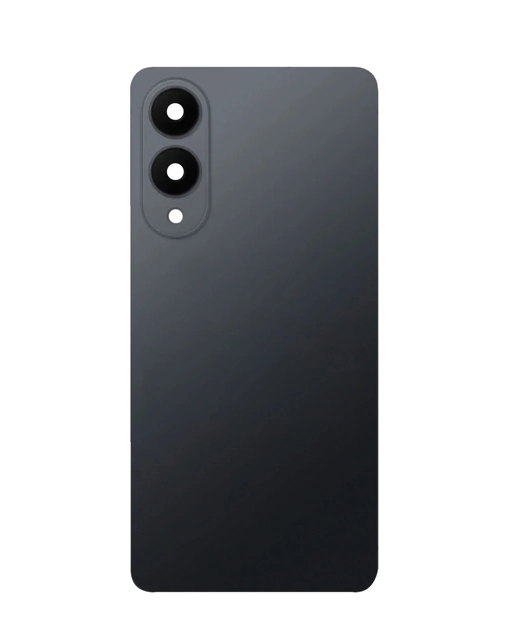 Galaxy S25 Uyumlu LOGOLU TITANUM JET SİYAHI Arka Kamera Lensli ve Yapışkanlı Arka Kapak