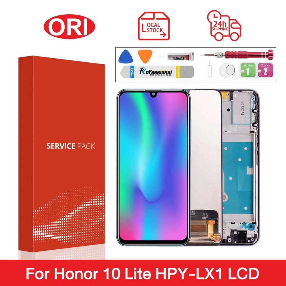 Honor 10 Lite Çıtalı Ekran Dokunmatik Siyah A Plus Kalite Ürün/COG