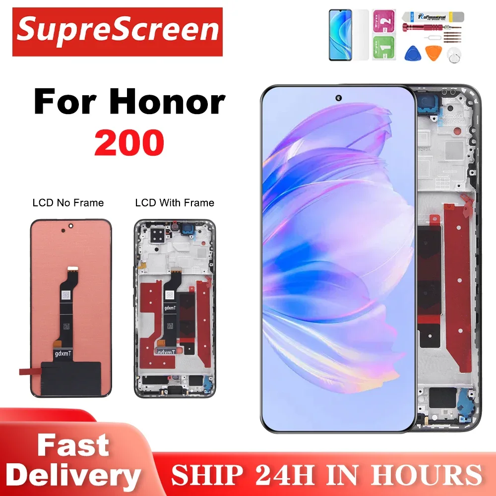 Honor 200 Çıtalı Ekran Dokunmatik Pembe SOFT OLED Kalite Ekran