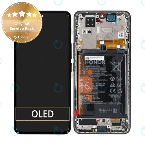 Honor 200 Çıtalı Ekran Dokunmatik Siyah SOFT OLED Kalite Ekran