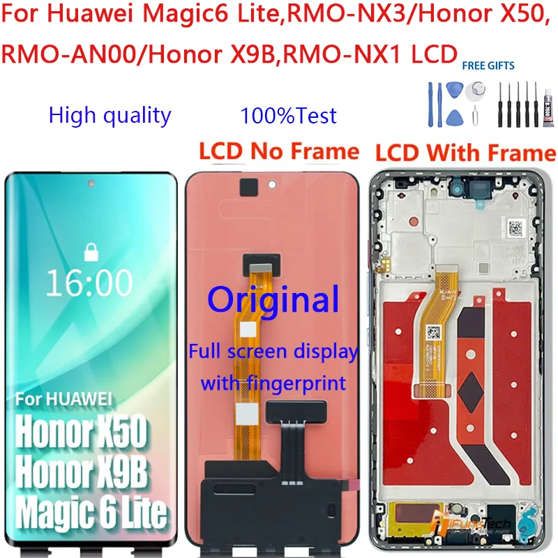 Honor Enjoy 60X Ekran Dokunmatik Orijinal Çıtasız Ürün (Çerçevesiz)
