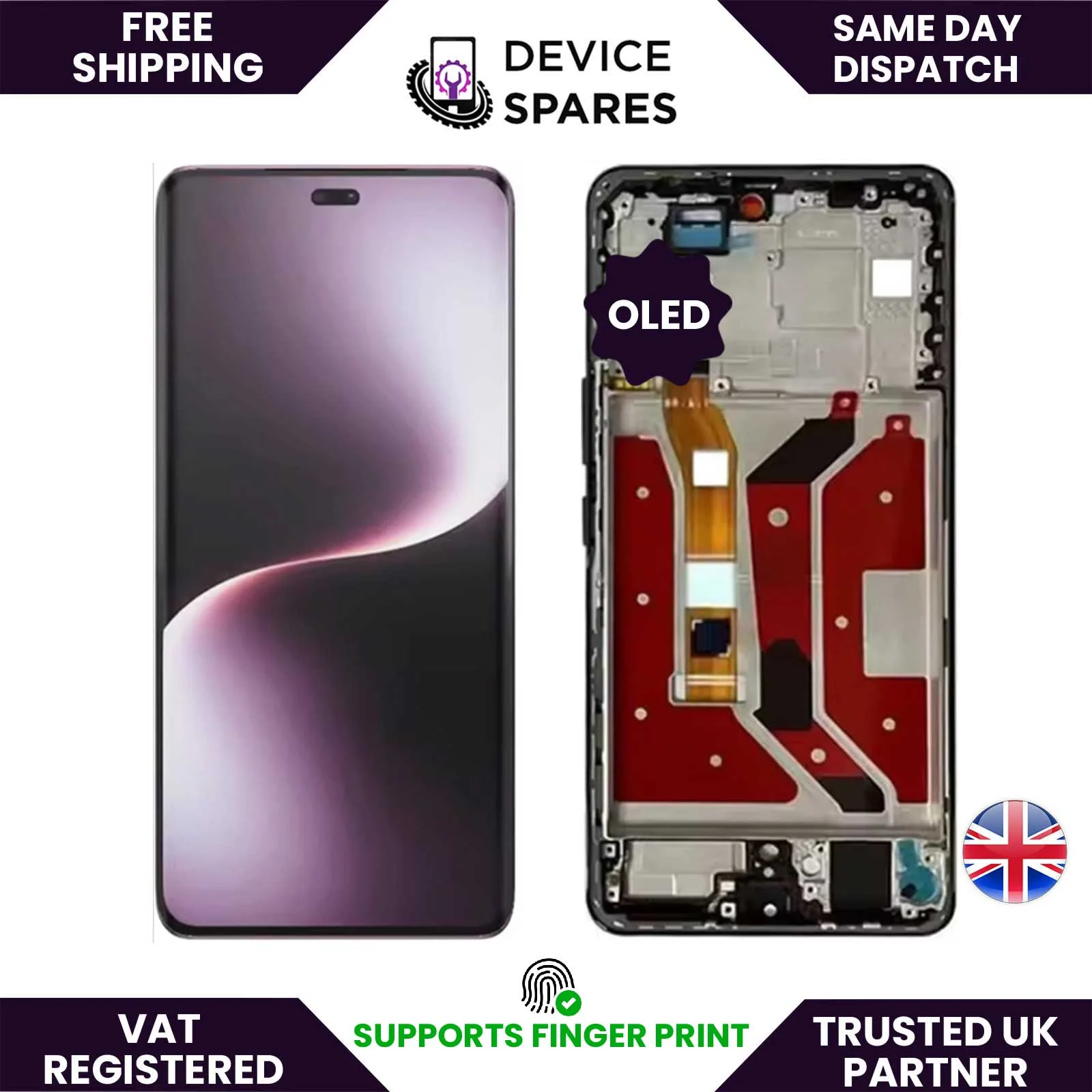 Honor Magic 7 Lite Ekran Dokunmatik SOFT OLED Kalite Ekran Çıtasız (Çerçevesiz)