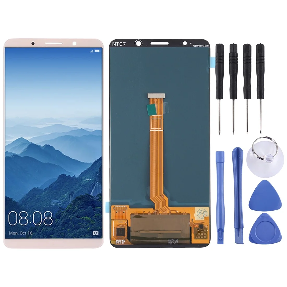Huawei Mate 10 Ekran Dokunmatik Gold Orijinal Çıtasız Ürün (Çerçevesiz)