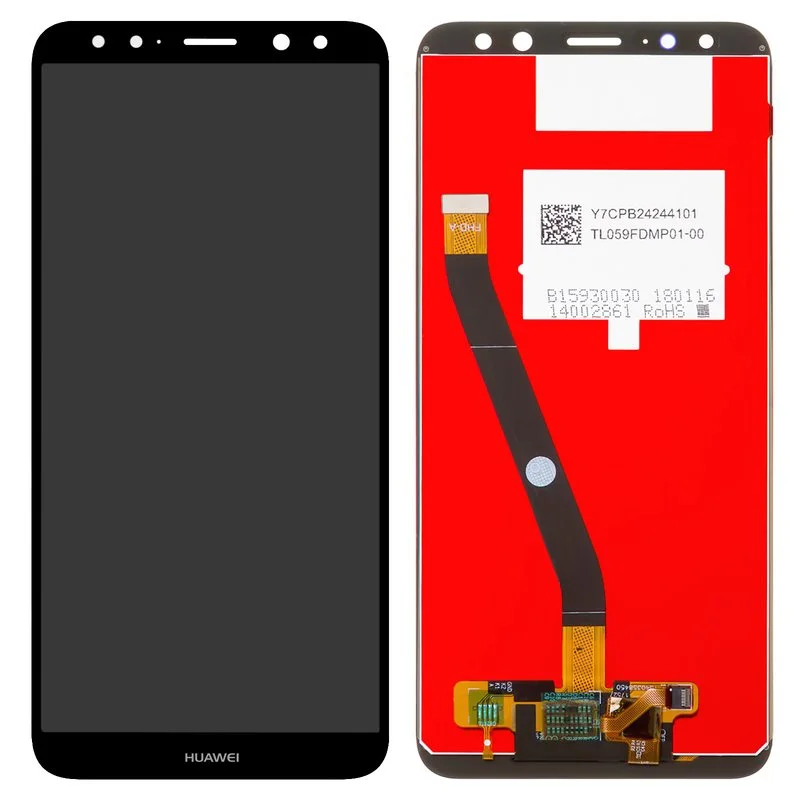 Huawei Mate 10 Lite Çıtalı Ekran Dokunmatik Siyah Orijinal
