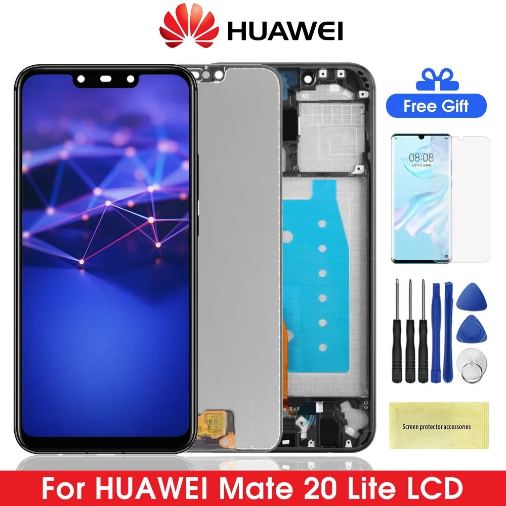 Huawei Mate 20 Lite Ekran Dokunmatik Orijinal Çıtasız Ürün (Çerçevesiz)
