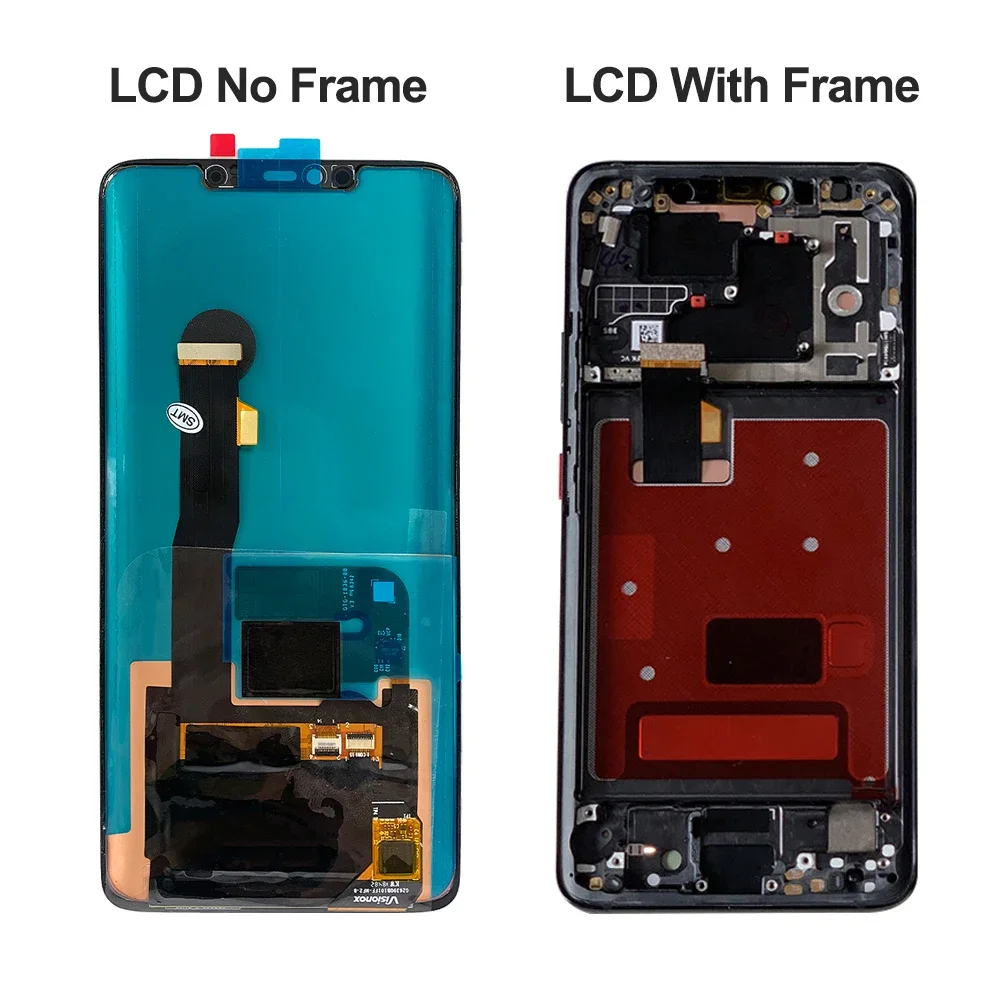 Huawei Mate 20 Pro Çıtalı Ekran Dokunmatik Siyah SOFT OLED Kalite Ekran