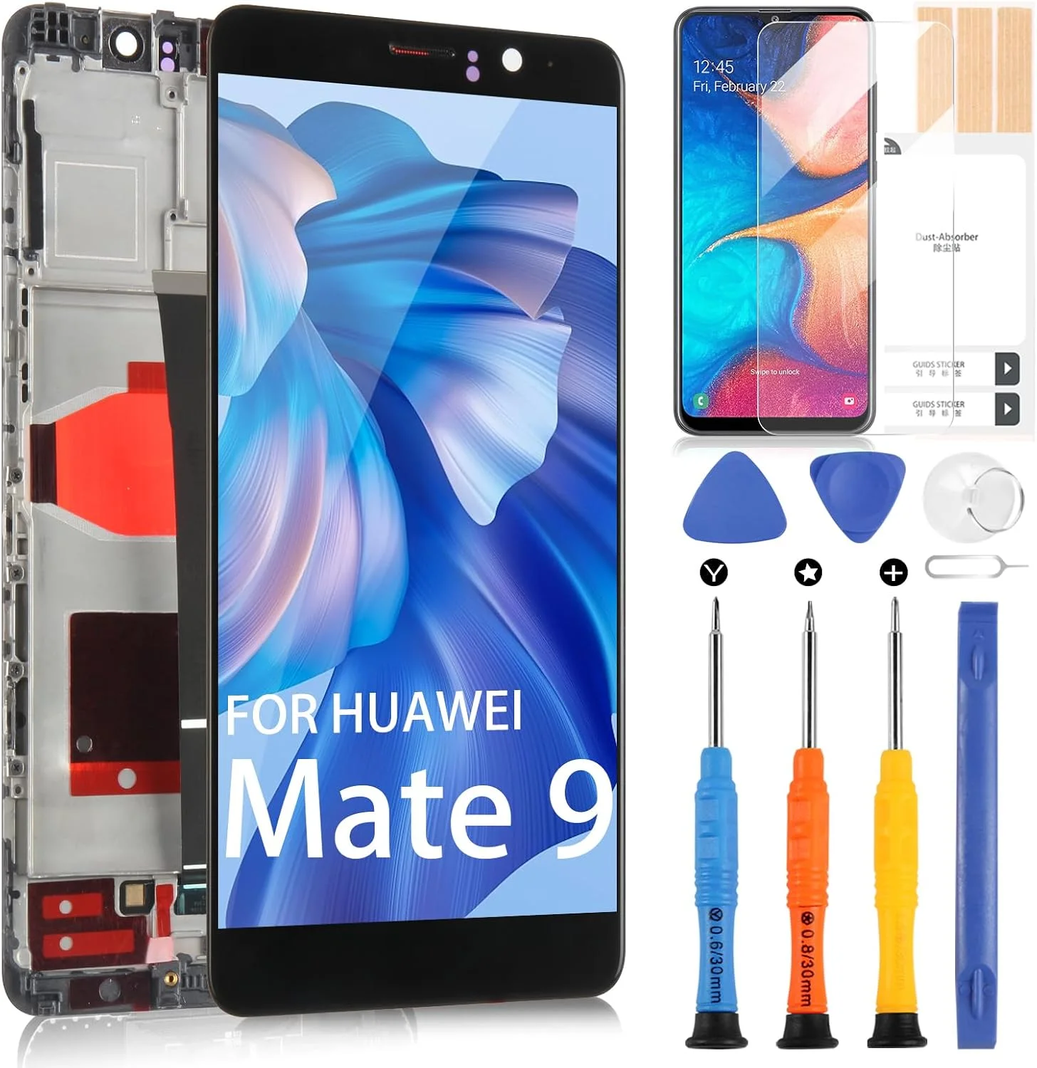 Huawei Mate 9 Çıtalı Ekran Dokunmatik Gold Orijinal