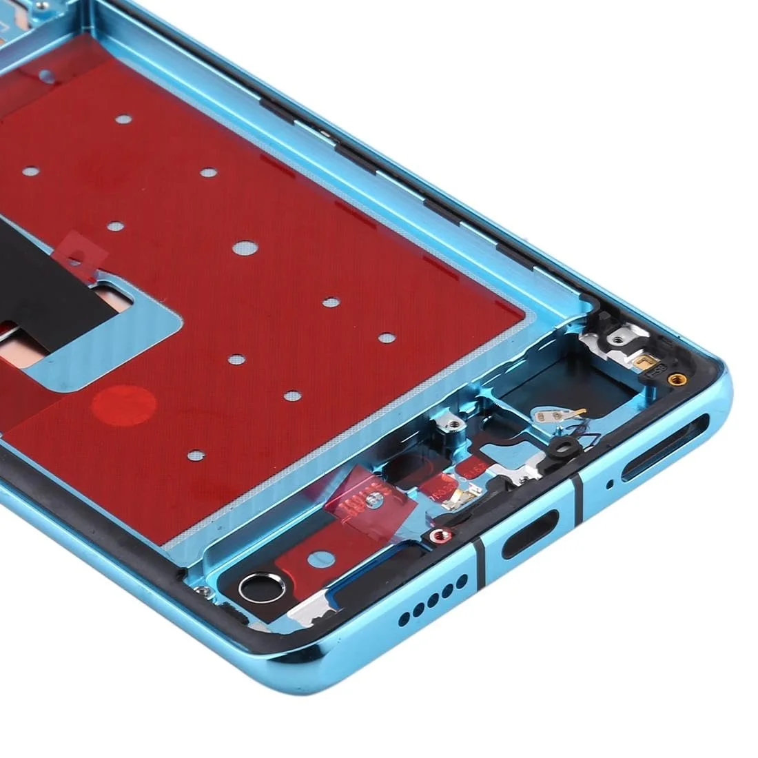 Huawei P30 Pro Çıtalı Ekran Dokunmatik Mavi SOFT OLED Kalite Ekran