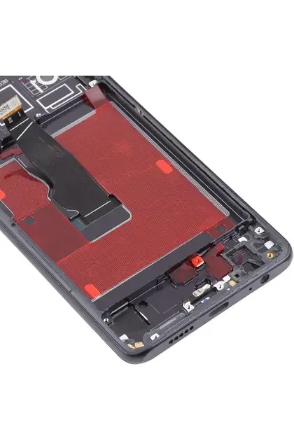 Huawei P30 Pro Çıtalı Ekran Dokunmatik Siyah SOFT OLED Kalite Ekran