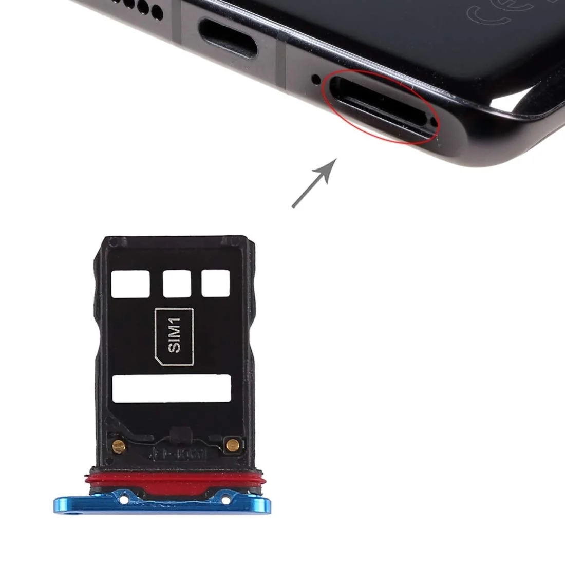 Huawei P30 Pro Sim Kart Tepsisi Mavi