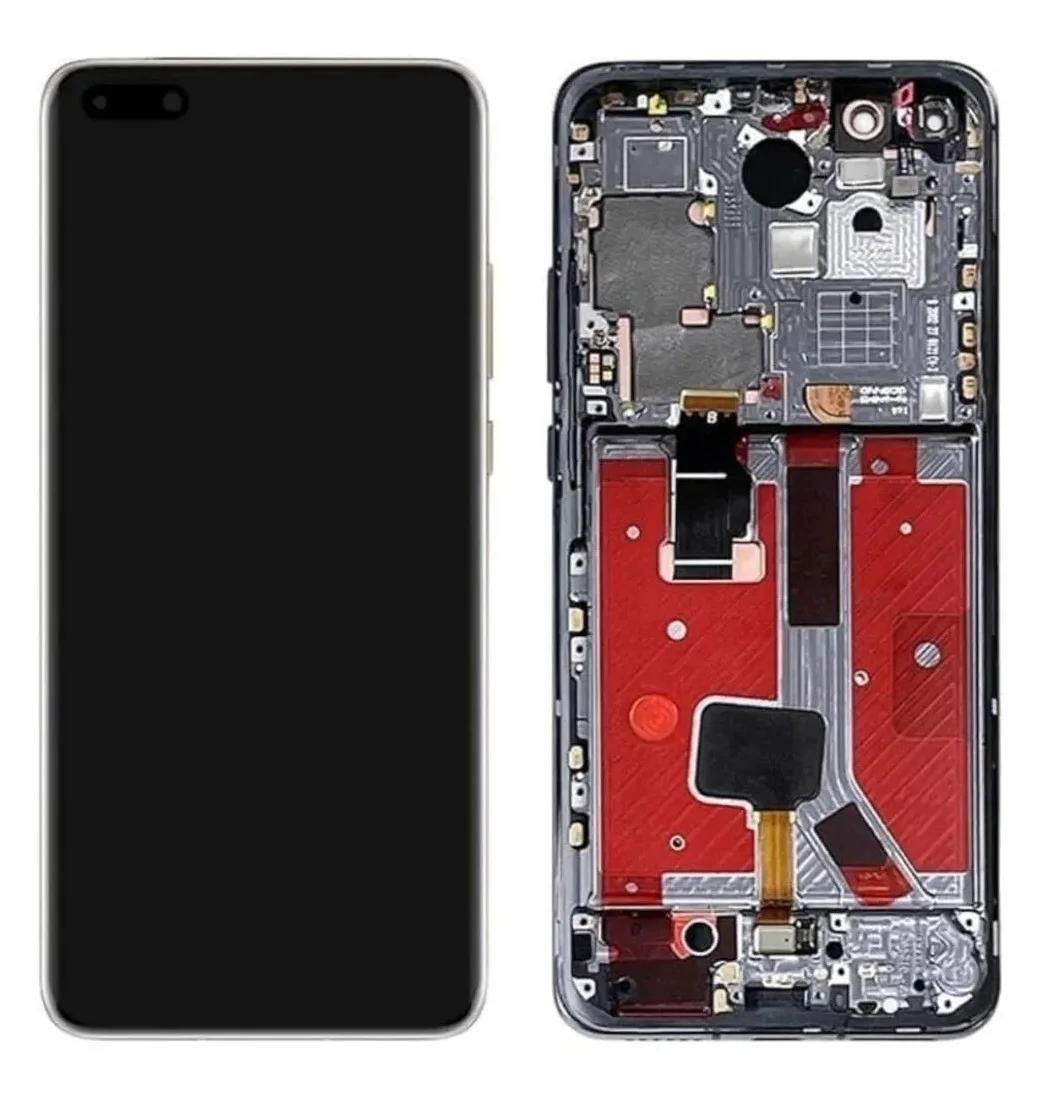 Huawei P40 Pro Çıtalı Ekran Dokunmatik Mavi SOFT OLED Kalite Ekran