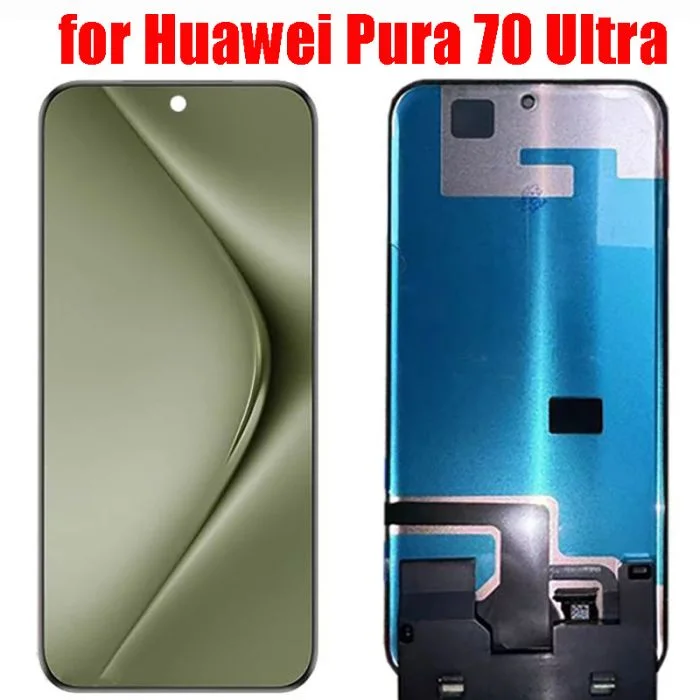 Huawei Pura 70 Ultra Çıtalı Ekran Dokunmatik Siyah SOFT OLED Kalite Ekran