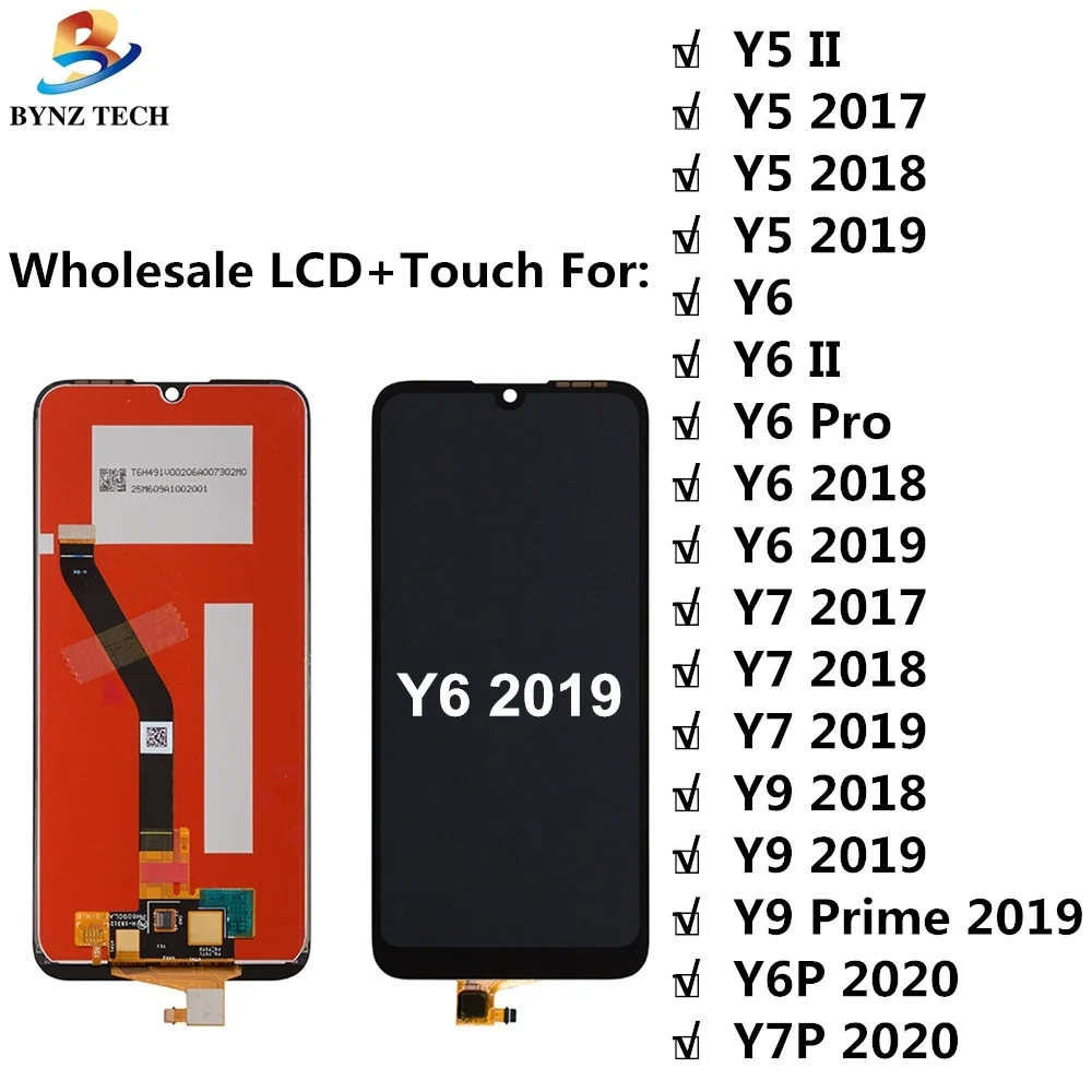 Huawei Y6 2019 Ekran Dokunmatik Orijinal Çıtasız Ürün (Çerçevesiz)