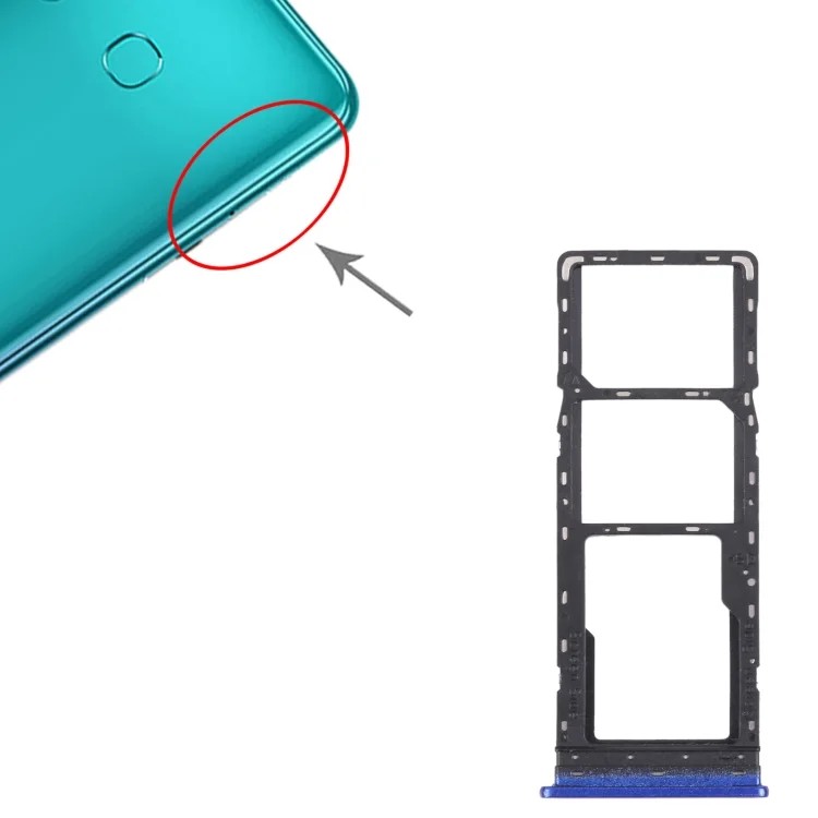 Infinix Hot 10 Sim Kart Tepsisi Mavi