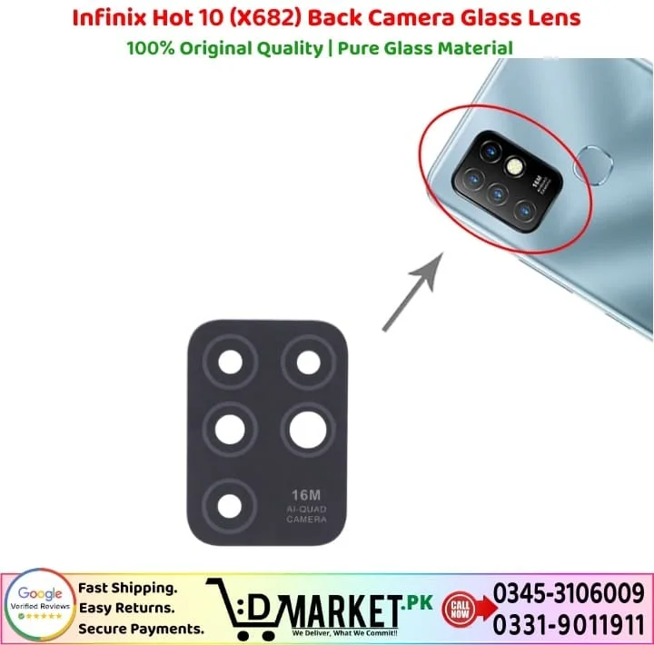 Infinix Hot 10 X682 Kamera Camı