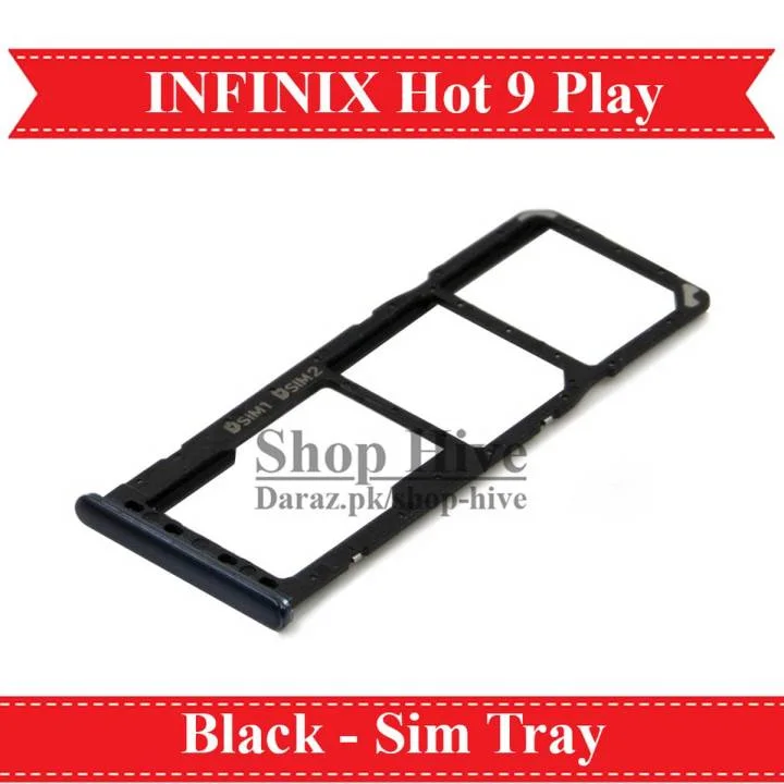 Infinix Hot 9 Play Sim Kart Tepsisi Siyah