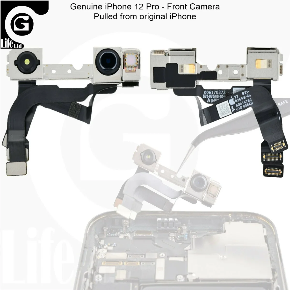 iPhone 12 Pro Org Ön Kamera Orijinal