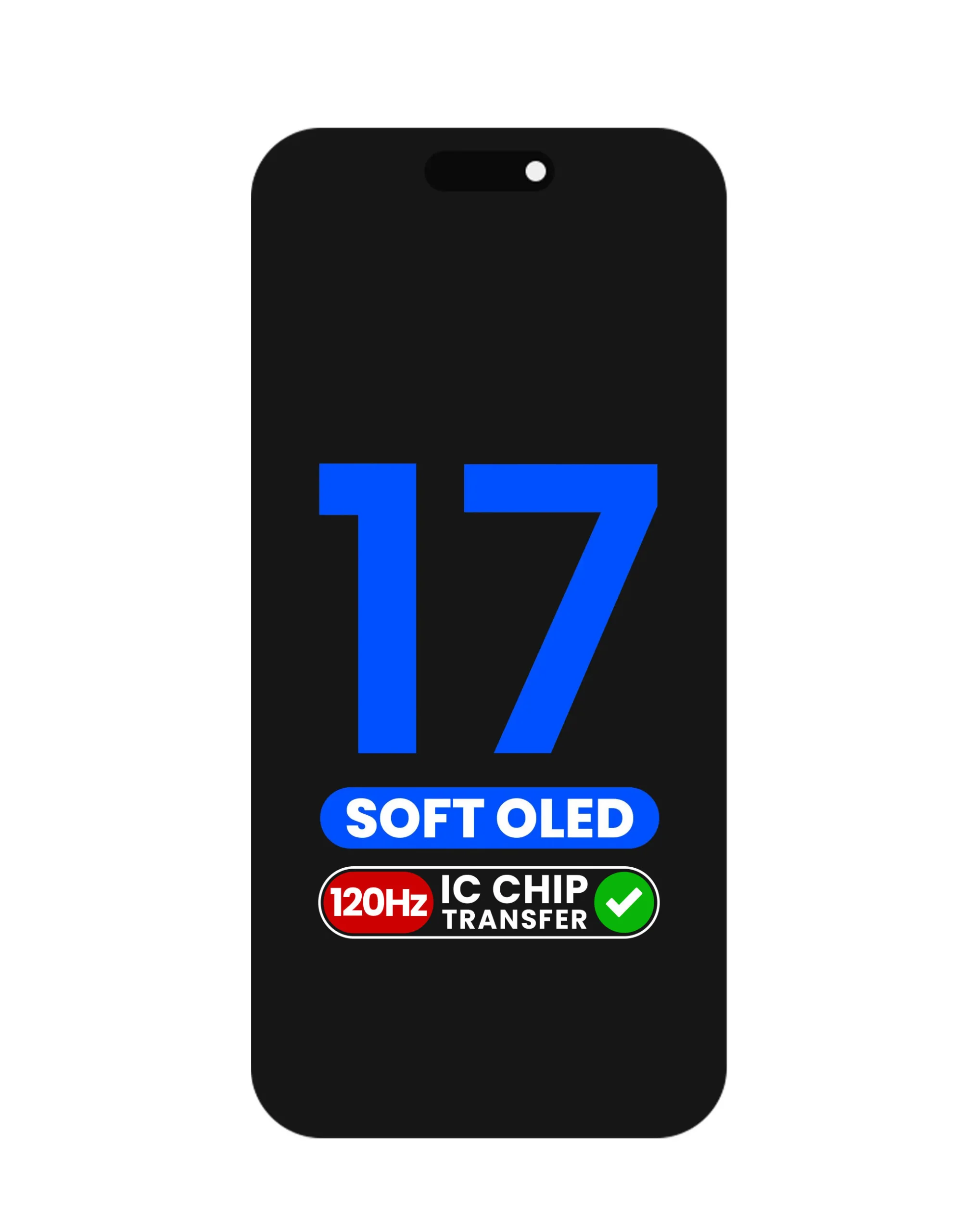 İphone 17 Ekran Dokunmatik SOFT OLED Kalite Ekran Parlaklık 900+ Nit Premium Kalite