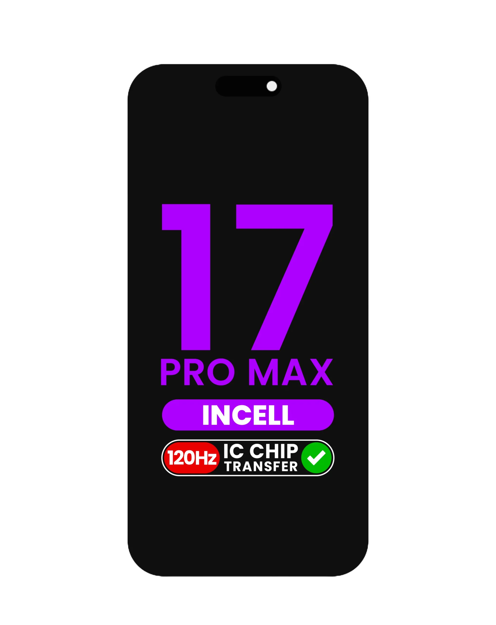 İphone 17 Pro Max Ekran Dokunmatik FHD Parlaklık 900+ Nit Premium Kalite