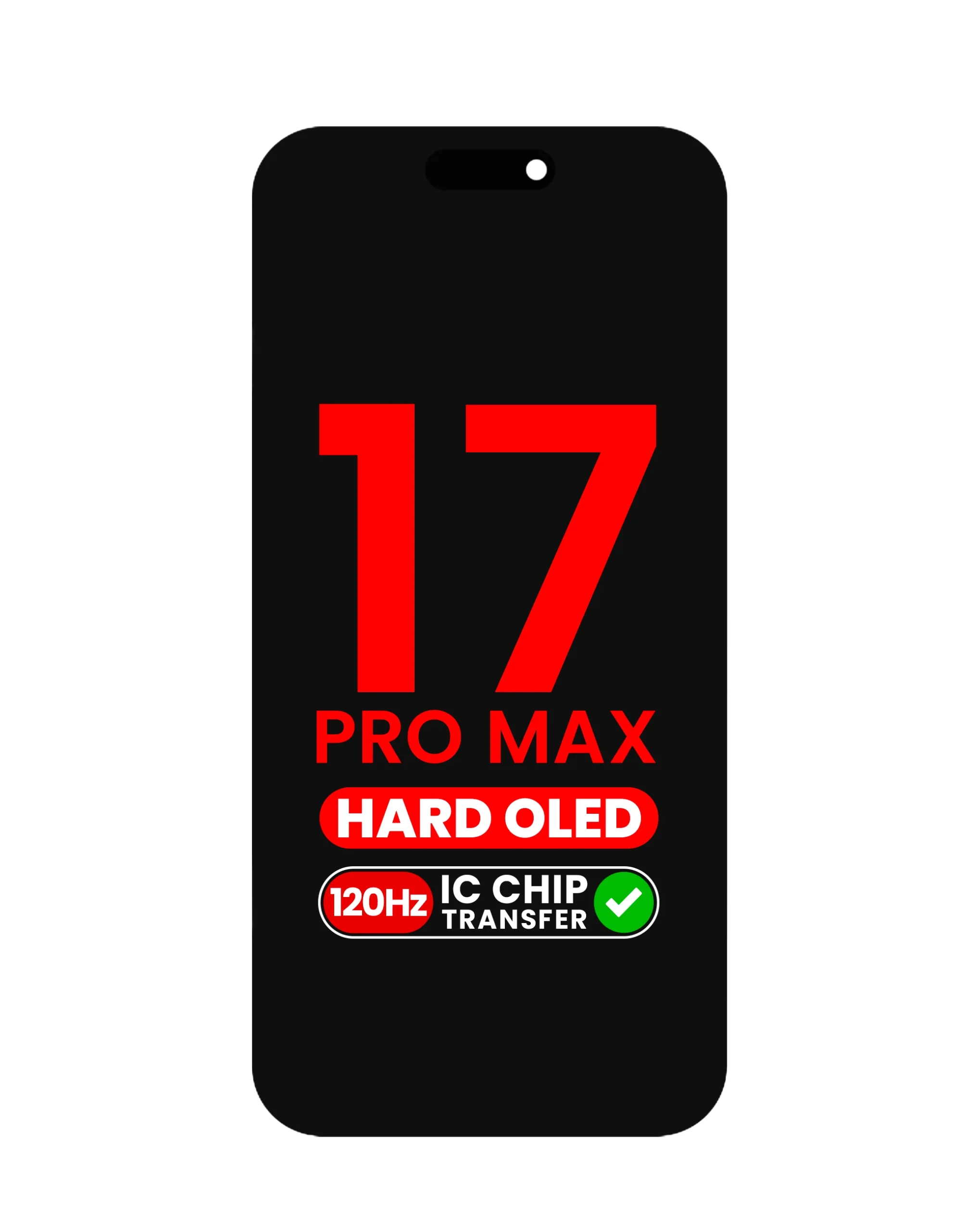 İphone 17 Pro Max Ekran Dokunmatik HARD OLED Parlaklık 900+ Nit Premium Kalite