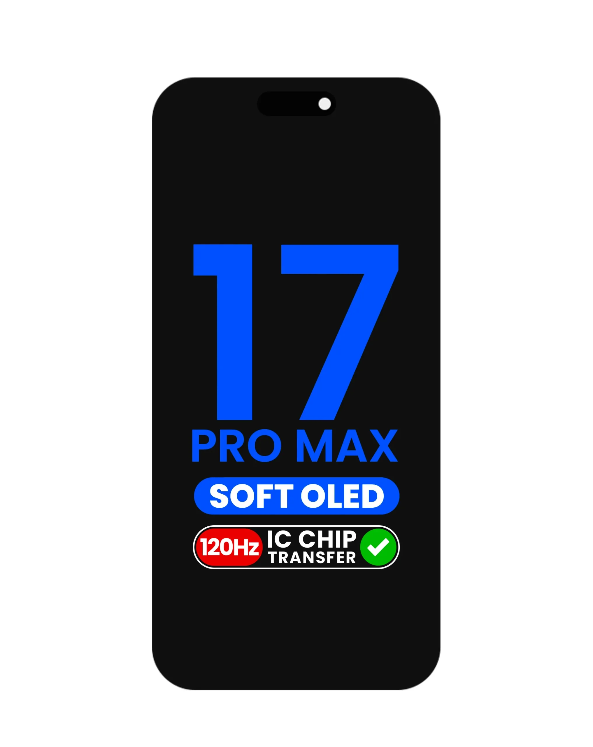 İphone 17 Pro Max Ekran Dokunmatik SOFT OLED Kalite Ekran Parlaklık 900+ Nit Premium Kalite