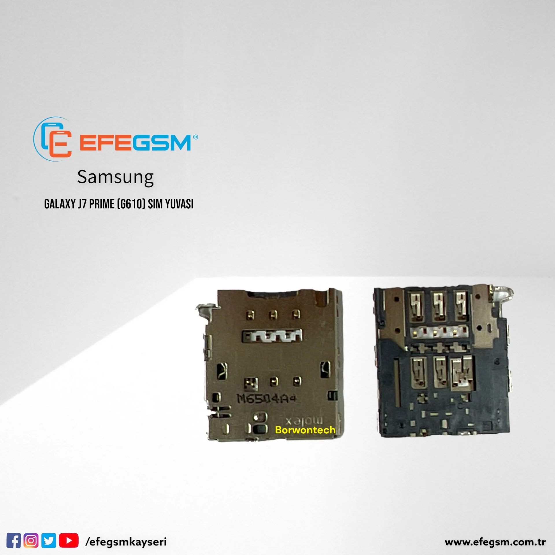 J7 Prime G610 Sim Yuvası