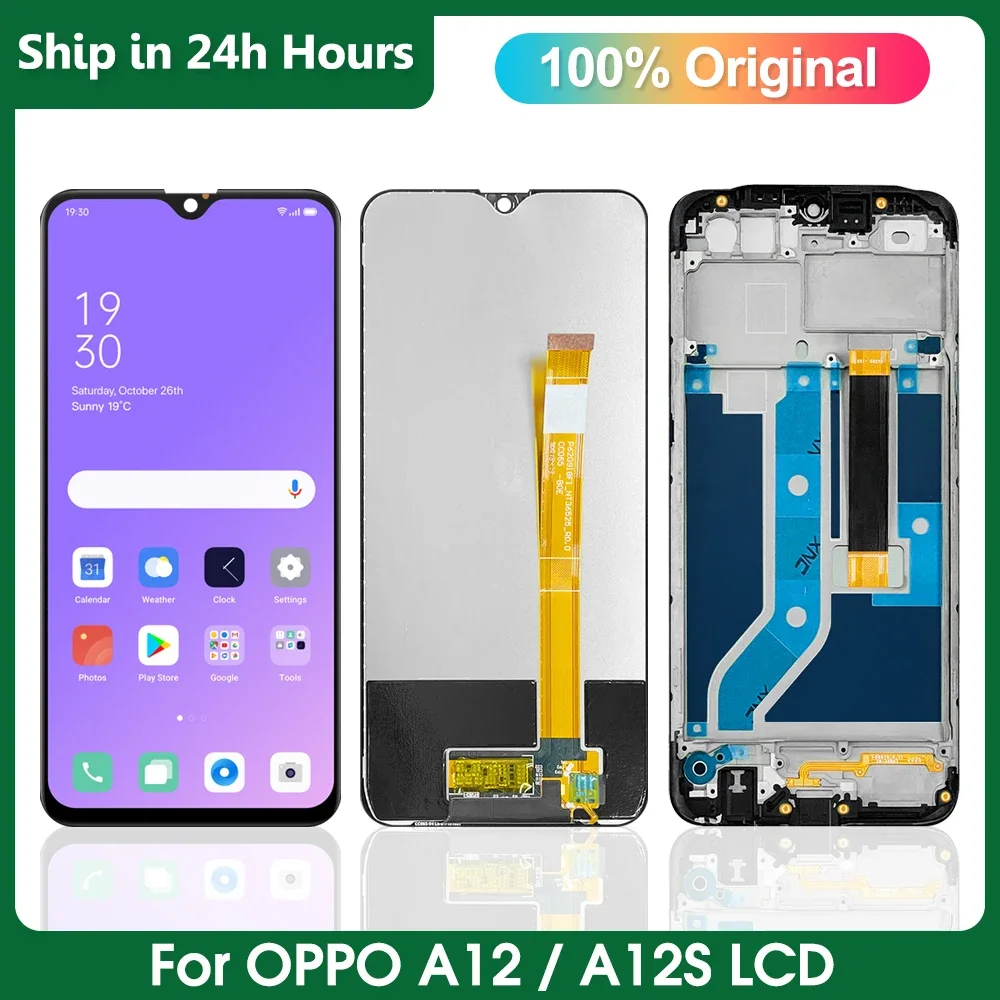 Oppo A12 Ekran Dokunmatik Orijinal Çıtasız Ürün (Çerçevesiz)