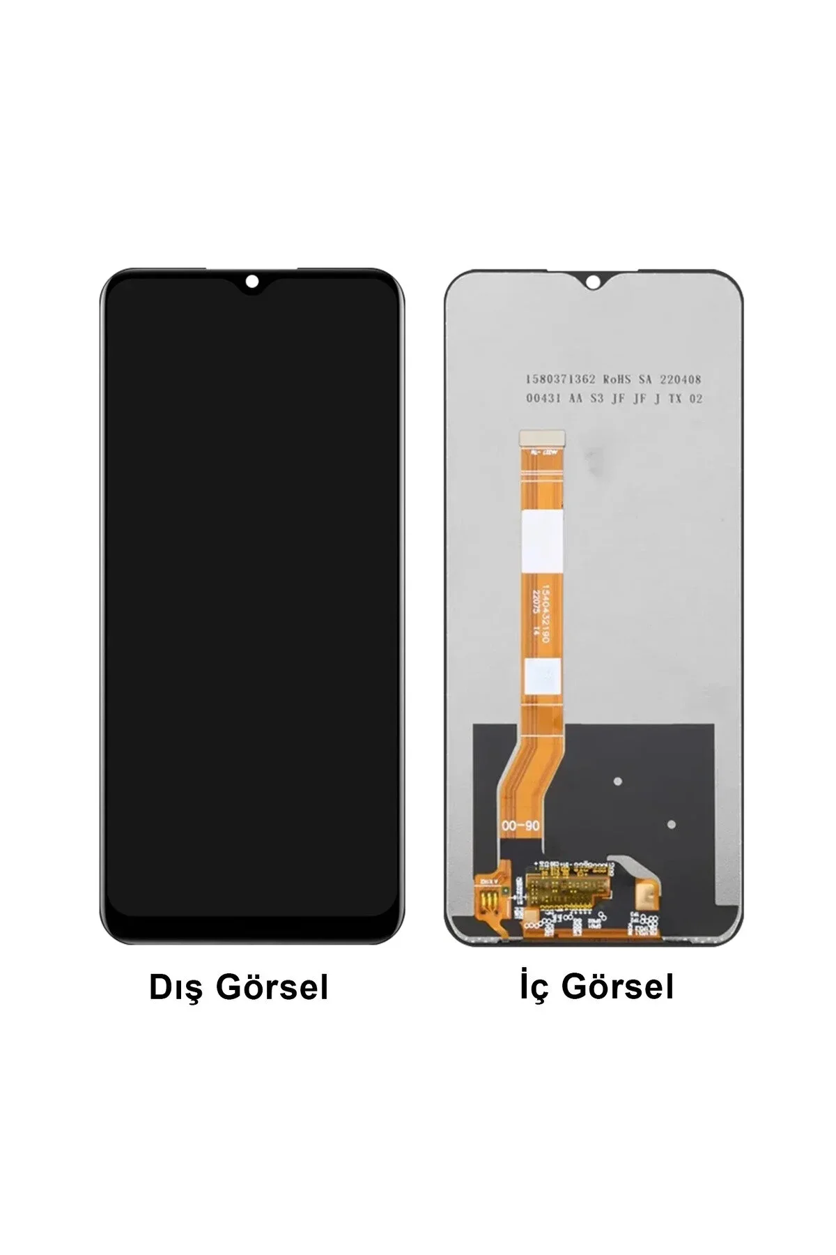 Oppo A38 Çıtalı Ekran Dokunmatik Siyah Orijinal