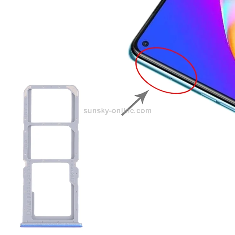 Oppo A54 Sim Kart Tepsisi Mavi