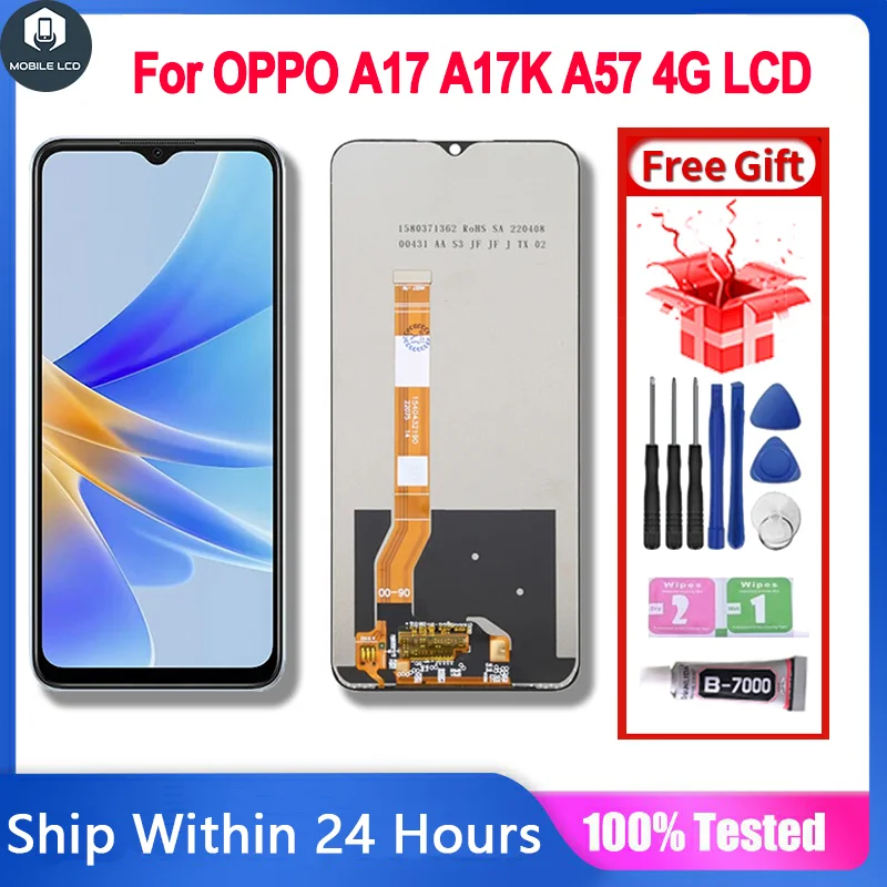 Oppo A57 4G Ekran Dokunmatik Orijinal Çıtasız Ürün (Çerçevesiz)