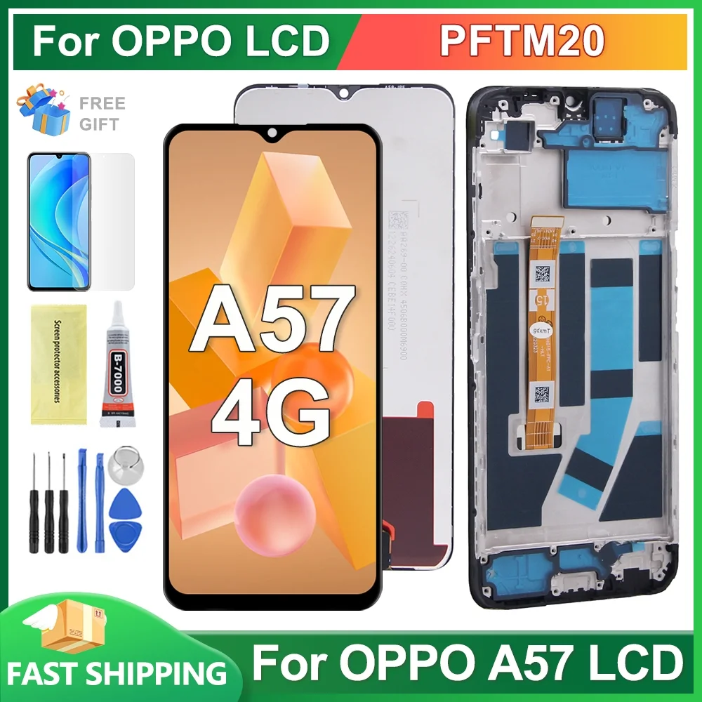 Oppo A57 5G Ekran Dokunmatik Orijinal Çıtasız Ürün (Çerçevesiz)
