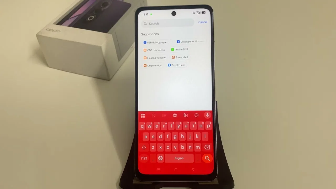 Oppo A5S Tuş Bordu Kırmızı