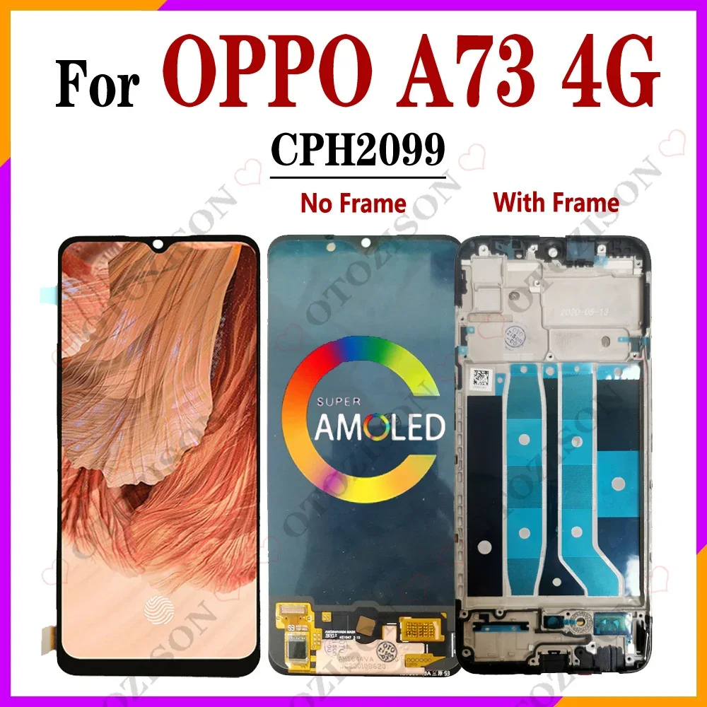 Oppo A73 4G Ekran Dokunmatik A Plus Kalite Ürün/INCELL Çıtasız (Çerçevesiz)