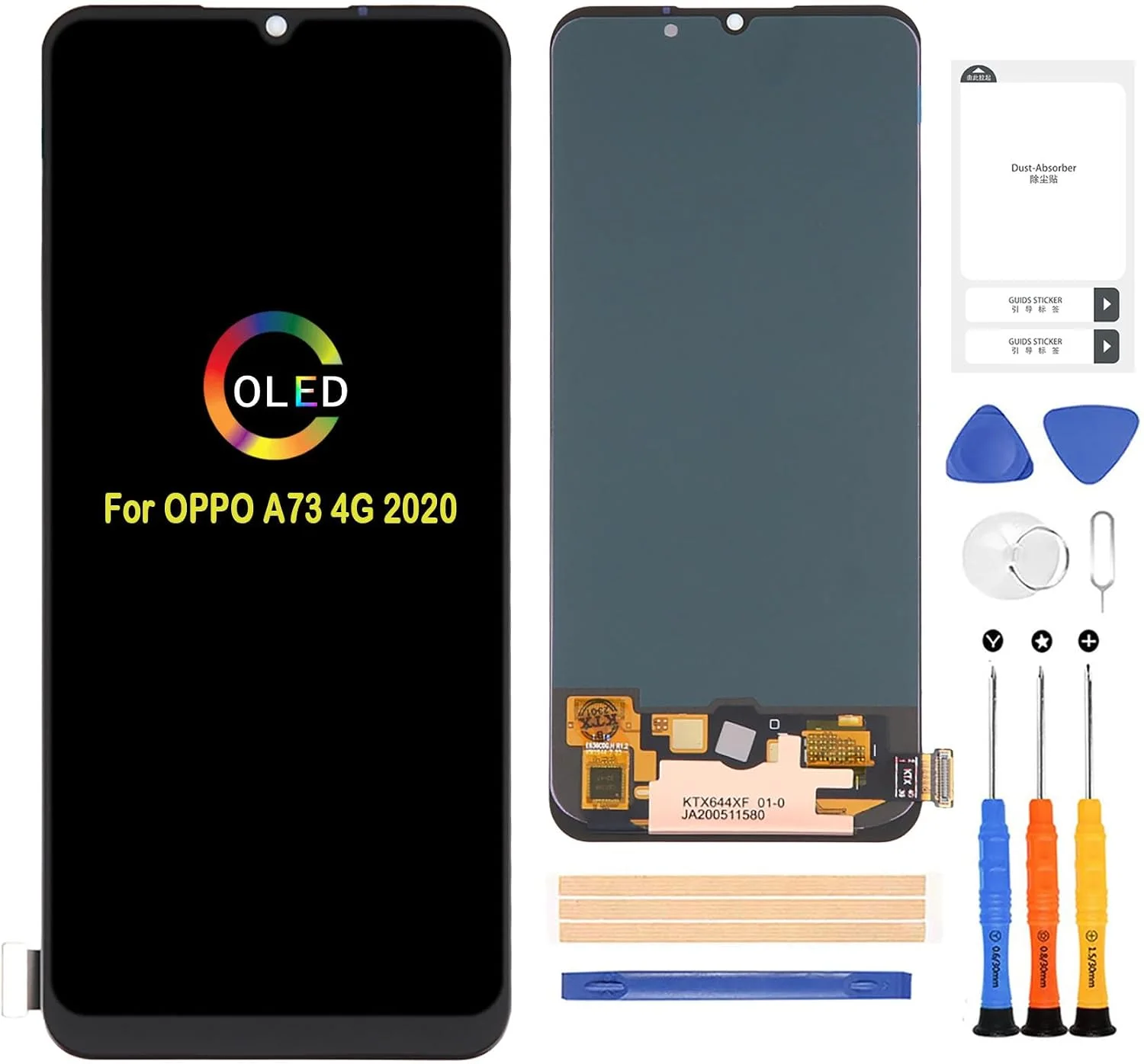 Oppo A73 4G Ekran Dokunmatik OLED Çıtasız (Çerçevesiz)
