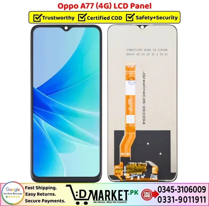 Oppo A77 4G Ekran Dokunmatik Orijinal Çıtasız Ürün (Çerçevesiz)