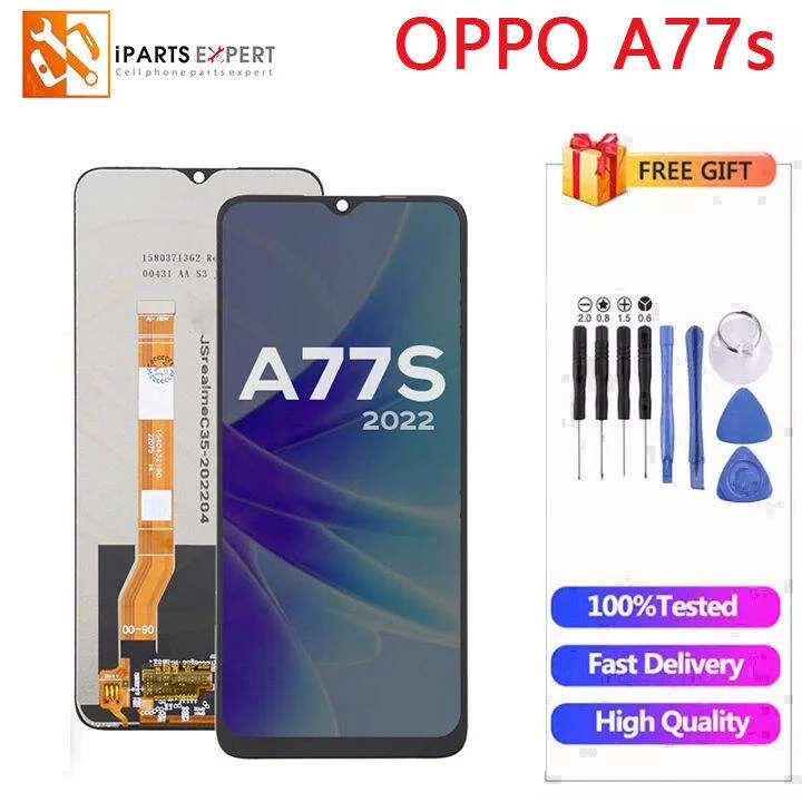 Oppo A77s Ekran Dokunmatik Orijinal Çıtasız Ürün (Çerçevesiz)