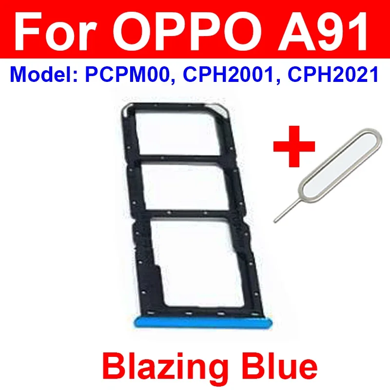 Oppo A91 Sim Kart Tepsisi Mavi