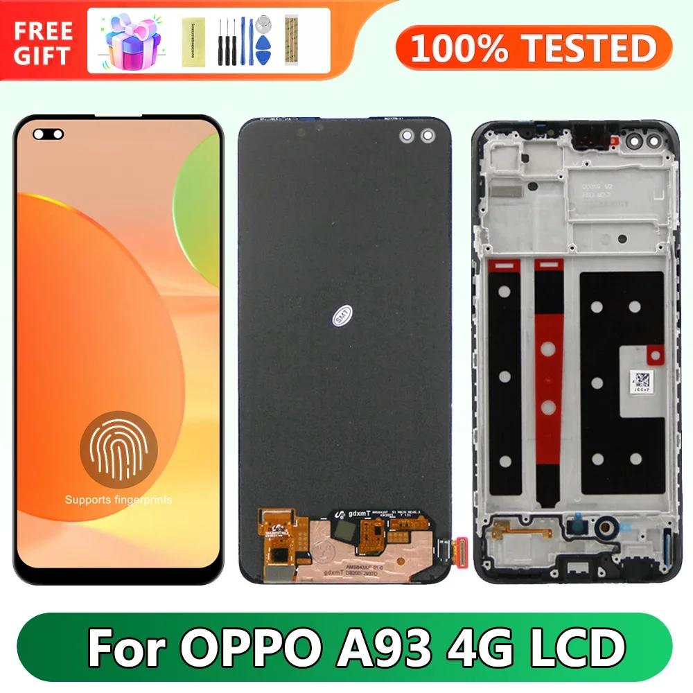 Oppo A93 4G Ekran Dokunmatik OLED Çıtasız (Çerçevesiz)