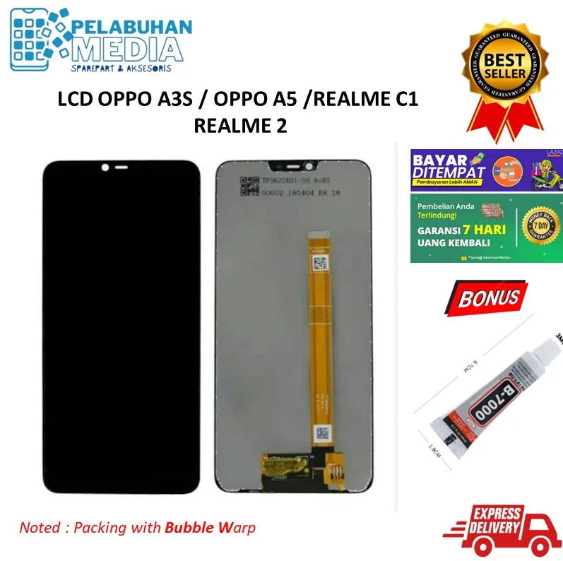 Oppo Realme 2 Ekran Dokunmatik Orijinal Çıtasız Ürün (Çerçevesiz)