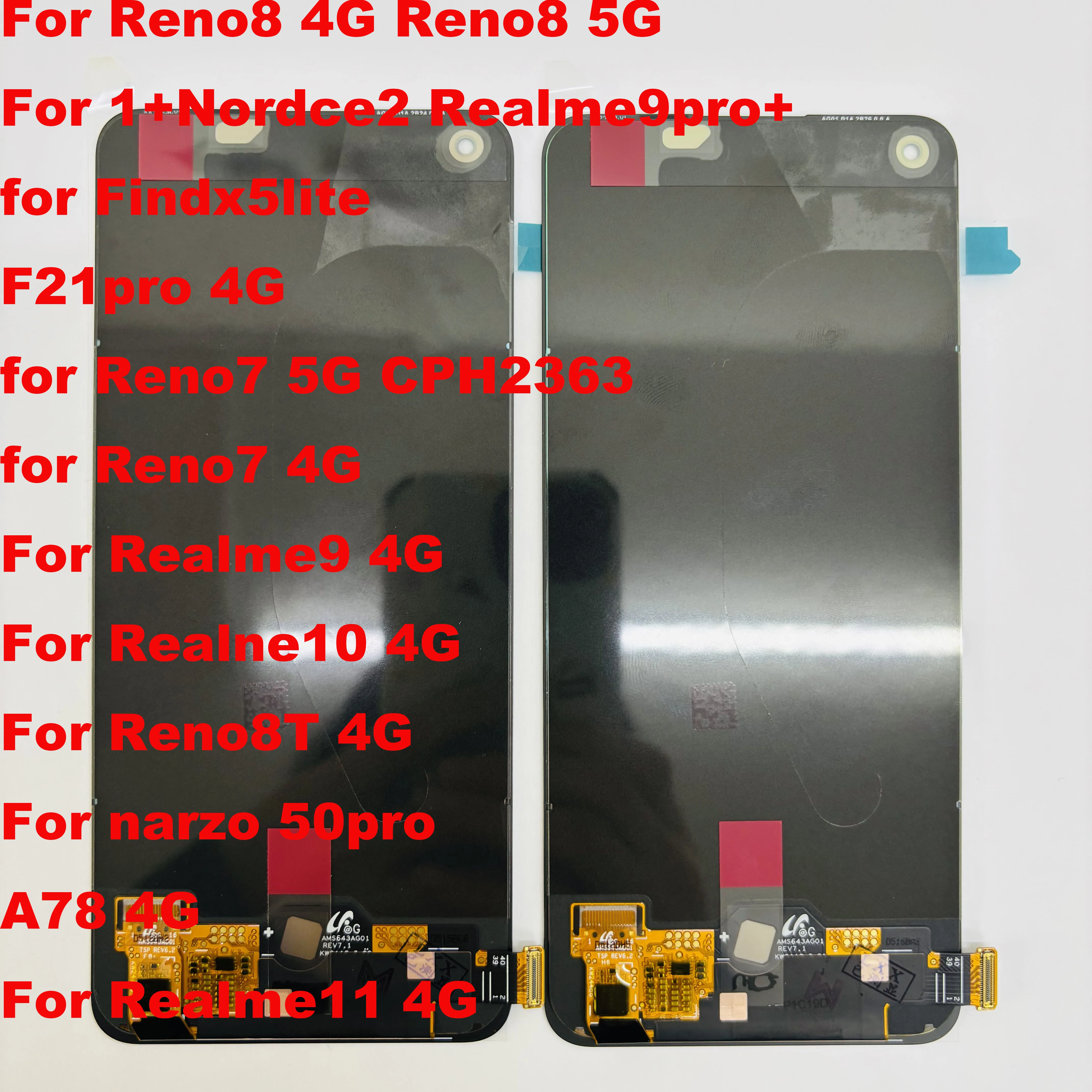 Oppo Realme 9 Pro Plus 4G Ekran Dokunmatik A Plus Kalite Ürün/iNCELL Çıtasız (Çerçevesiz)