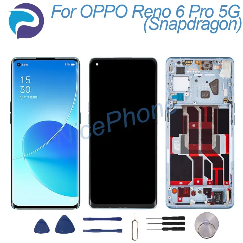 Oppo Reno 6 Pro Plus Ekran Dokunmatik SOFT OLED Kalite Ekran Çıtasız (Çerçevesiz)